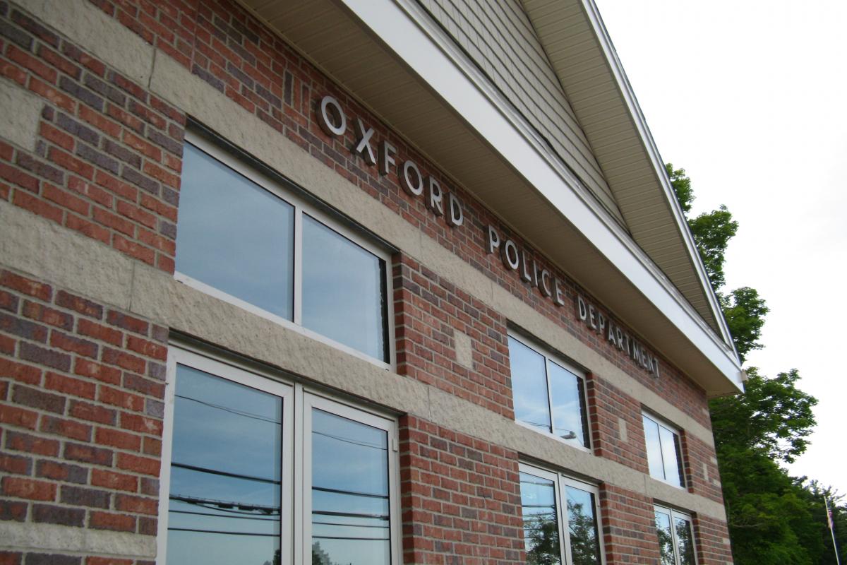 Outside of police department